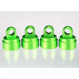   Traxxas  Shock caps, aluminum (green-anodized) (4) (fits all Ultra Shocks)