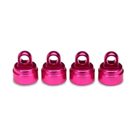 Traxxas Shock caps, aluminum (pink-anodized) (4) (fits all Ultra Shocks)