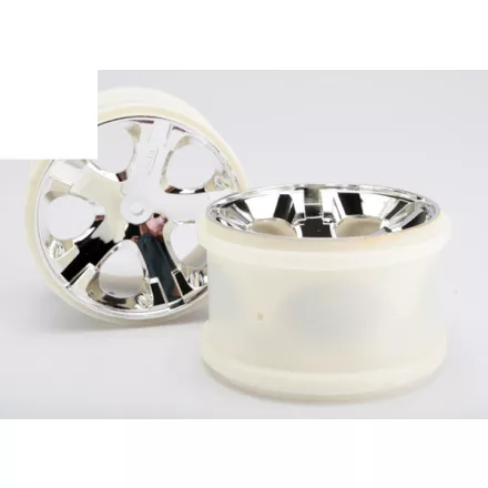 Traxxas Wheels, All-Star 2.8" (chrome) (2WD electric rear)