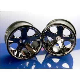   Traxxas Wheels, All-Star 2.8" (black chrome) (2WD electric rear)
