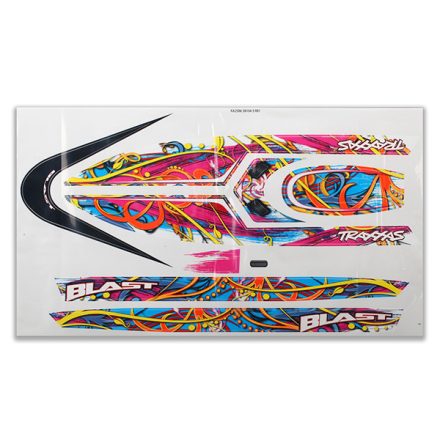 Traxxas Blast decal set (swirl pattern) (waterproof)