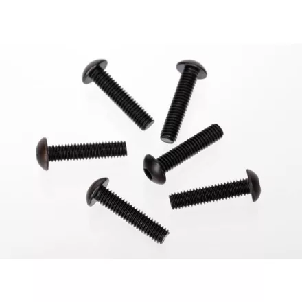 Traxxas Screws, 4x18mm button-head machine (hex drive) (6)