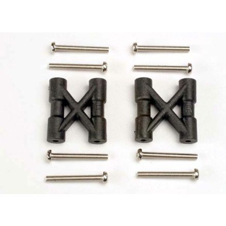 Traxxas Bulkhead cross braces (2)/ 3x25mm CS screws (8)