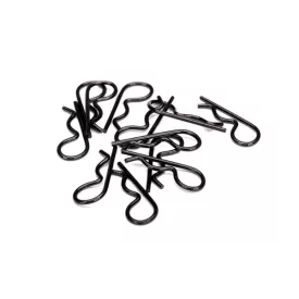 Traxxas Body clips, heavy duty (black) (12)