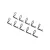 Traxxas Body clip (mounting clip), angled, 90-degrees (black) (10)