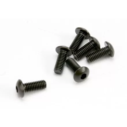 Traxxas  Screws, 4x10mm button-head machine (hex drive) (6)