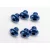 Traxxas Screws, 4x4mm button-head machine, aluminum (blue) (hex drive) (6)
