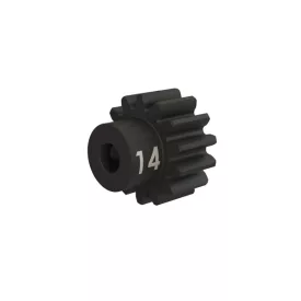   Traxxas  Gear, 14-T pinion (32-p), heavy duty (machined, hardened steel)/ set screw