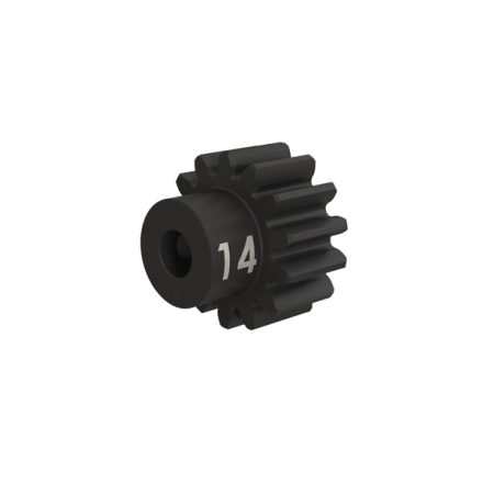 Traxxas  Gear, 14-T pinion (32-p), heavy duty (machined, hardened steel)/ set screw