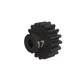   Traxxas Gear, 17-T pinion (32-p), heavy duty (machined, hardened steel)/ set screw