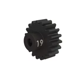   Traxxas  Gear, 19-T pinion (32-p), heavy duty (machined, hardened steel)/ set screw