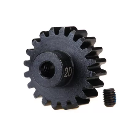 Traxxas  Gear, 20-T pinion (32-p), heavy duty (machined, hardened steel)/ set screw