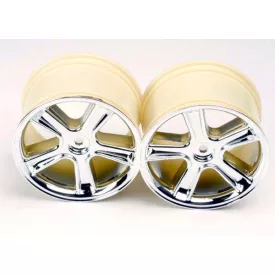 Traxxas Sport Wheels, Maxx® (mirror chrome finish) (2)