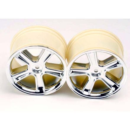 Traxxas Sport Wheels, Maxx® (mirror chrome finish) (2)