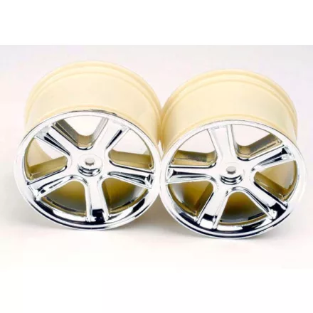 Traxxas Sport Wheels, Maxx® (mirror chrome finish) (2)