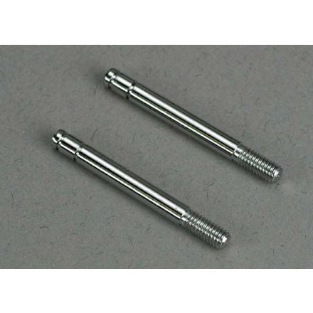 Traxxas  Shock shafts, steel, chrome finish (29mm) (front) (2)