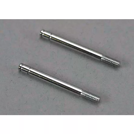 Traxxas Shock shafts, steel, chrome finish (32mm) (2)
