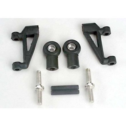 Traxxas Control arms, upper (2)/ upper rod ends (with ball joints installed) (2)/ 4x20mm set (grub) screws (2)