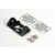 Traxxas Bearing block, front (supports front shaft)/belt tension adjustment shims (front/ middle)/ screws