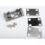 Traxxas Bearing block, front (supports front shaft) (grey) / belt tension adjustment shims (front / middle) / screws