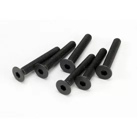 Traxxas Screws, 3x20mm countersunk machine (hex drive) (6)