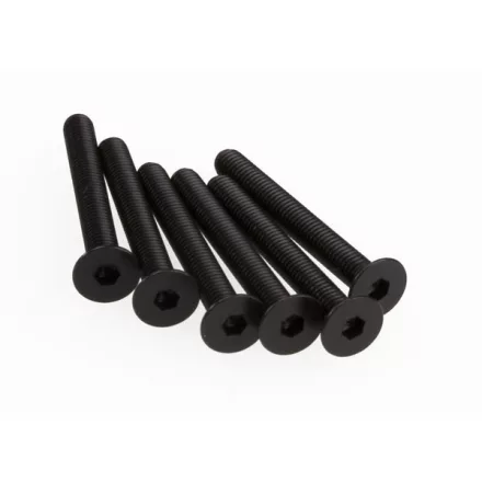 Traxxas  Screws, 3x25mm countersunk machine (hex drive) (6)