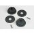 Traxxas Pulleys, 20-groove (middle) (2)/flanges (2)/ axle pins (2)