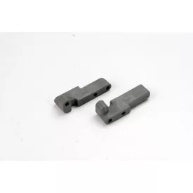 Traxxas Servo mounts, steering/shift (f&r)(grey)