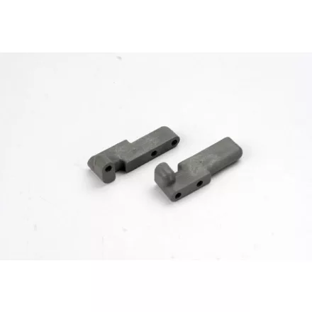 Traxxas Servo mounts, steering/shift (f&r)(grey)