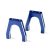 Traxxas Servo mounts, throttle/ brake (machined aluminum) (blue) (f&r)/ machine screws (8)
