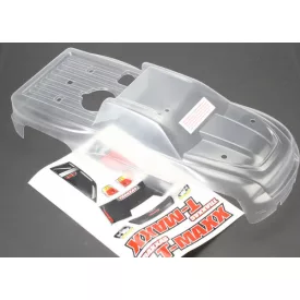   Traxxas Body, T-Maxx® (long wheelbase) (clear, requires painting)/ window, lights decal sheet