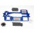 Traxxas Chassis, 7075-T6 billet machined aluminum (4mm) (blue)/ hardware