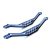 Traxxas Chassis braces, lower machined 6061-T6 aluminum (blue) (2)/ hardware