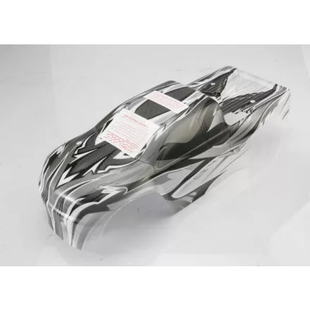 Traxxas Body, T-Maxx®, ProGraphix® (replacement for the T-Maxx® 2.5 painted body. Graphics are printed, requires paint & final color application)/ decal sheet