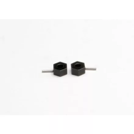 Traxxas Hex wheel hubs (tall offset, 14x7.5mm) (2)/ axle pins (2.5x12mm) (2)