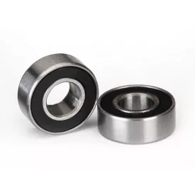 Traxxas Ball bearings, black rubber sealed (5x11x4mm) (2)