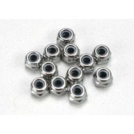 Nuts, 2.5mm nylon locking