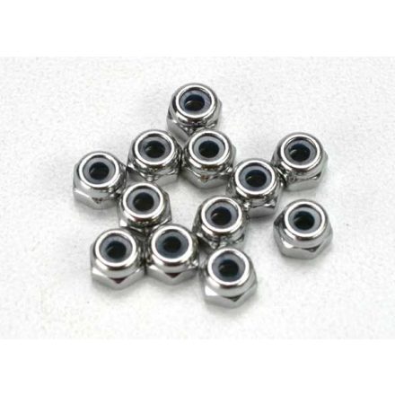 Nuts, 2.5mm nylon locking