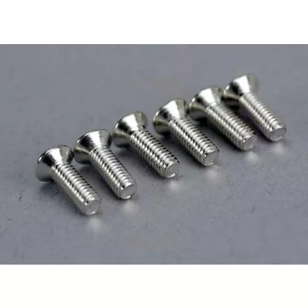 Traxxas  Screws, 2.6x8mm countersunk machine (6)