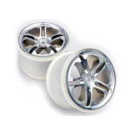   Traxxas Wheels, SS (split spoke) 3.8" (satin) (2) (fits Revo®/Maxx® series)