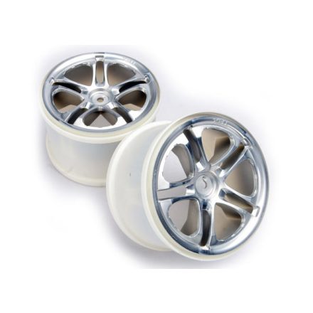 Traxxas Wheels, SS (split spoke) 3.8" (satin) (2) (fits Revo®/Maxx® series)
