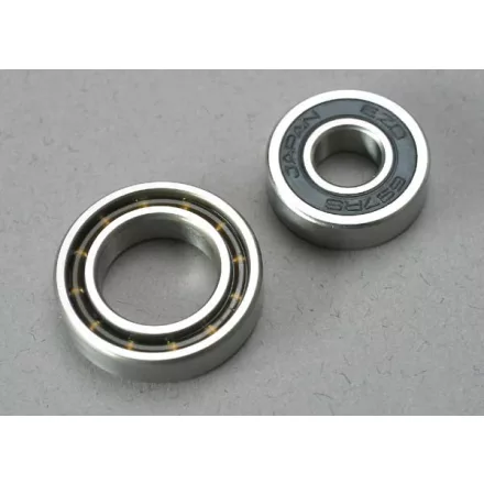 Traxxas Ball bearings, 7x17x5mm (1)/ 12x21x5mm (1) (TRX® 3.3, 2.5R, 2.5 engine bearings)
