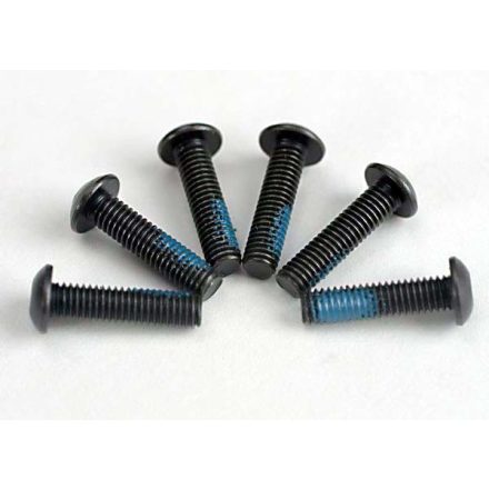 Traxxas Screws, 3x12mm button-head machine (6) (starter attachment screws with Threadlock)