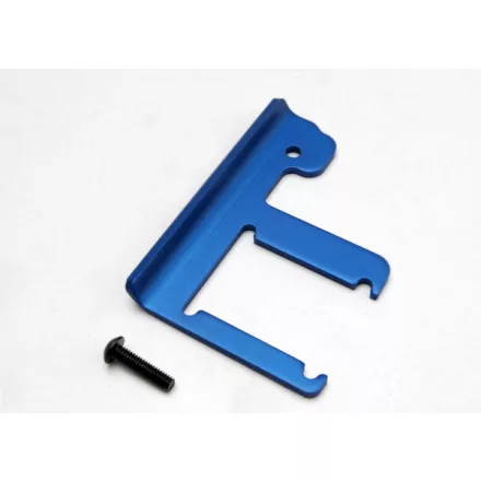 Traxxas Chassis brace, Revo® (3mm 6061-T6 aluminum) (blue-anodized)/ 4x16mm BCS