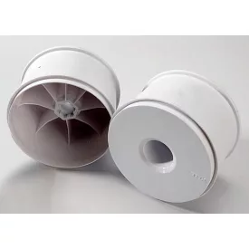   Traxxas Wheels, dished 3.8" (white) (2) (use with 17mm splined wheel hubs and wheel nuts, part #5353X)