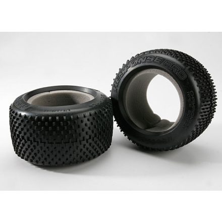 Traxxas  Tires, Response Pro 3.8" (soft-compound, narrow profile, short knobby design)/ foam inserts (2)