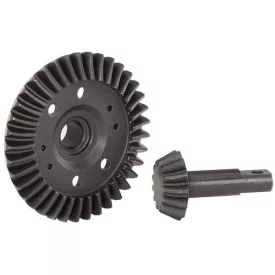  Traxxas Ring gear, differential/ pinion gear, differential (machined, spiral cut) (front)