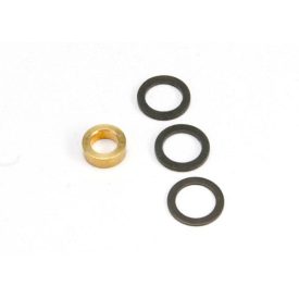   Traxxas Washer, 7x10x1.0 (2), 7x10x0.5 (1) black steel (shims for flywheel spacing), Washer, 5x8.2.8 brass (1) (shim for clutch bell spacing) for Revo Big Block Kit