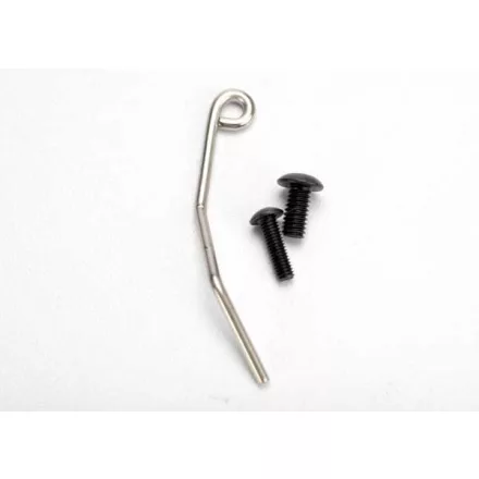 Traxxas  Hanger, metal (for tuned pipe)/ 4x8 BCS (1)/ 3x10 BCS (1)