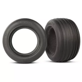 Traxxas Tires, ribbed 2.8" (2)/ foam inserts (2)